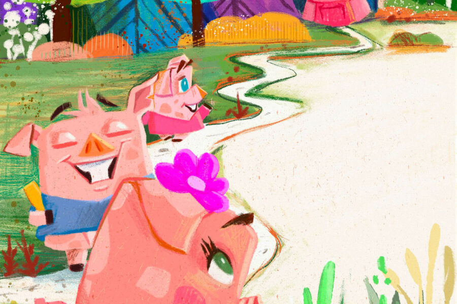 3 Little Pigs Leaving Home