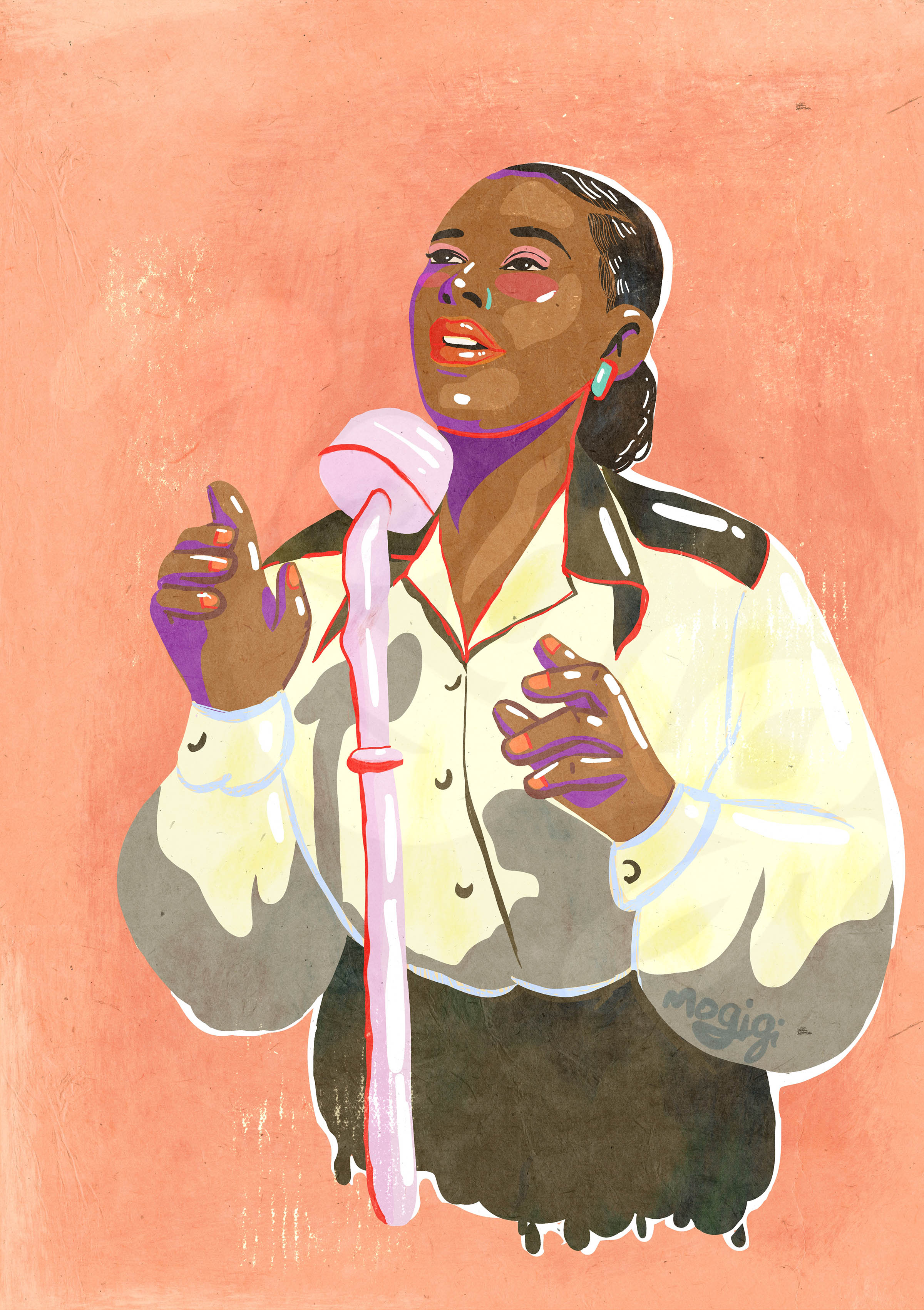 Billie Holiday Portrait Illustration